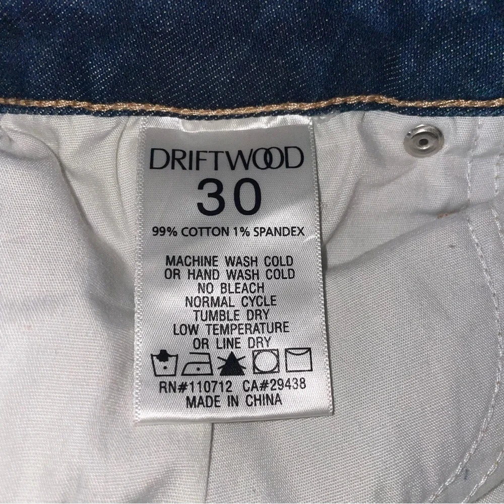 DRIFTWOOD Gizelle Girlfriend Skinny Jeans Destructed Distressed Size 30 - Picture 14 of 16